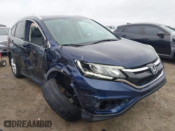2015 Honda CR-V EX-L with VIN 2HKRM3H70FH554648, listed as a IAAI auction lot 41729035 with 101,368 mi miles. Bid and sale history available at carsss.com. Image 1.