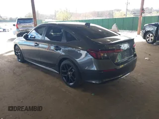 2025 Honda Civic Sport with VIN 2HGFE2F57SH524448, listed as a IAAI auction lot 42051024 with 23,270 mi miles and . Bid and sale history available at DreamBid. Image 3.