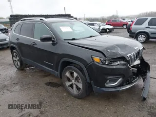 2019 Jeep Cherokee Limited with VIN 1C4PJMDX4KD251190, listed as a IAAI auction lot 41971282 with 28,207 mi miles and . Bid and sale history available at DreamBid. Image 1.