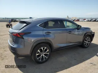 2015 Lexus NX 200t with VIN JTJBARBZ0F2042359, listed as a Copart auction lot 60985705 with 147,584 mi miles and Salvage title. Bid and sale history available at DreamBid. Image 3.
