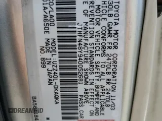 2004 Lexus SC 430 с VIN JTHFN48Y940052681, выставлен на аукционе Copart как лот 59951075 с пробегом 274 431 миль миль и Чистый • Clean title. История ставок и продаж доступна на DreamBid. Изображение 12.