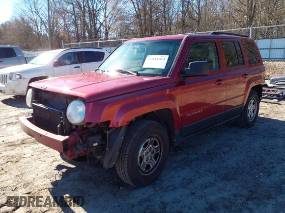 2015 Jeep Patriot Sport with VIN 1C4NJPBB7FD305149, listed as a IAAI auction lot 41643763 with 227,781 mi miles and . Bid and sale history available at carsss.com. Image 2.