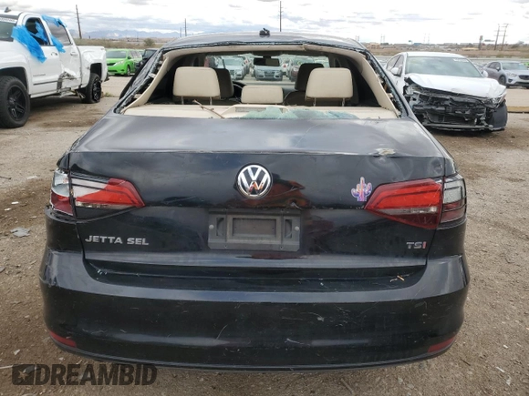 2016 Volkswagen Jetta Sedan 1.8T SEL with VIN 3VWL07AJ0GM228629, listed as a Copart auction lot 48439375 with 177,119 mi miles and Salvage Title. Bid and sale history available at carsss.com. Image 6.