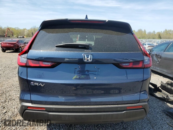 2025 Honda CR-V EX-L with VIN 2HKRS4H74SH454591, listed as a Copart auction lot 53691035 with 2,448 mi miles and Salvage Title. Bid and sale history available at DreamBid. Image 6.