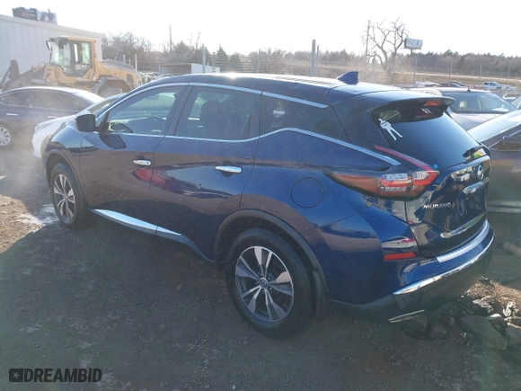2020 Nissan Murano S with VIN 5N1AZ2AJ3LN152063, listed as a IAAI auction lot 41376186 with 85,022 mi miles. Bid and sale history available at carsss.com. Image 3.
