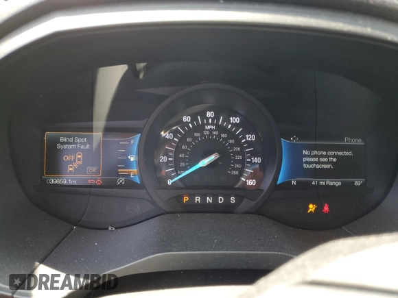 2022 Ford Edge SE with VIN 2FMPK4G99NBA21161, listed as a Copart auction lot 61103195 with 39,859 mi miles and Salvage title. Bid and sale history available at DreamBid. Image 9.