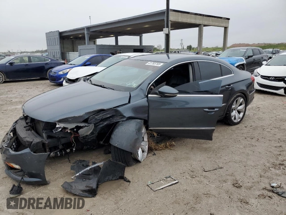 2012 Volkswagen CC Lux Limited with VIN WVWHN7AN3CE529280, listed as a Copart auction lot 41783765 with 306,411 mi miles and Salvage Title. Bid and sale history available at carsss.com. Image 1.