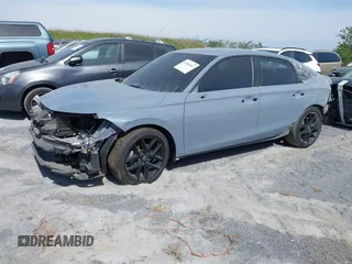 2022 Honda Civic Sedan Sport with VIN 2HGFE2F58NH557611, listed as a IAAI auction lot 41584467 with 48,118 mi miles. Bid and sale history available at carsss.com. Image 2.