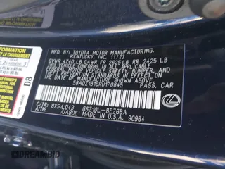 2024 Lexus ES with VIN 58ADZ1B16RU170845, listed as a IAAI auction lot 41897165 with 11,704 mi miles. Bid and sale history available at carsss.com. Image 9.