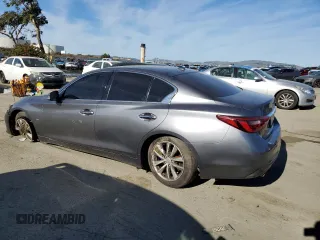 2020 Infiniti Q50 Luxe with VIN JN1EV7AP0LM202428, listed as a Copart auction lot 56969825 with 63,070 mi miles and Salvage title. Bid and sale history available at DreamBid. Image 3.