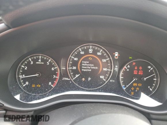 2025 Mazda 3 S Select Sport with VIN JM1BPABM6S1755922, listed as a Copart auction lot 50626925 with 2,794 mi miles and Salvage Title. Bid and sale history available at DreamBid. Image 9.