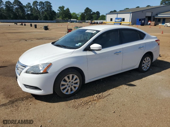 2015 Nissan Sentra S with VIN 3N1AB7AP8FY335446, listed as a Copart auction lot 54152695 with 64,066 mi miles and Salvage Title. Bid and sale history available at carsss.com. Image 1.