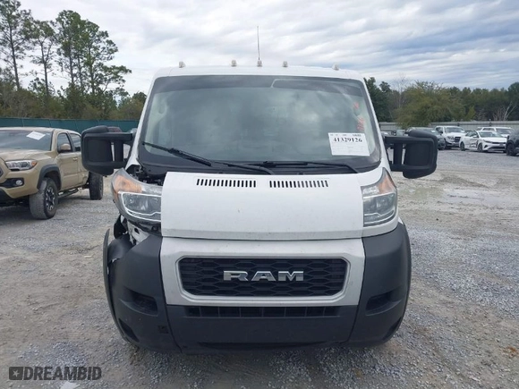 2021 Ram ProMaster Cargo Van with VIN 3C6LRVAG7ME560209, listed as a IAAI auction lot 41329126 with 121,130 mi miles. Bid and sale history available at carsss.com. Image 12.