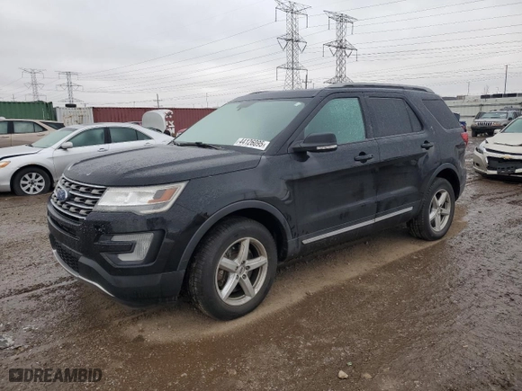 2017 Ford Explorer XLT with VIN 1FM5K8DH0HGD84004, listed as a Copart auction lot 44126095 with 94,116 mi miles and Salvage Title. Bid and sale history available at carsss.com. Image 1.