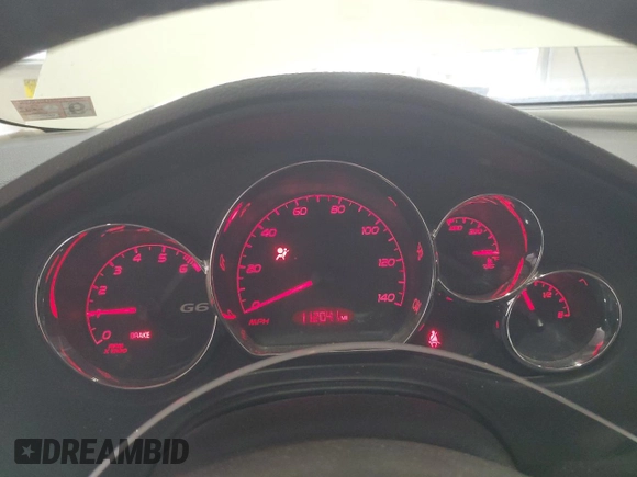 2005 Pontiac G6 GT with VIN 1G2ZH528254164578, listed as a Copart auction lot 42605805 with 112,041 mi miles and Salvage title. Bid and sale history available at DreamBid. Image 9.