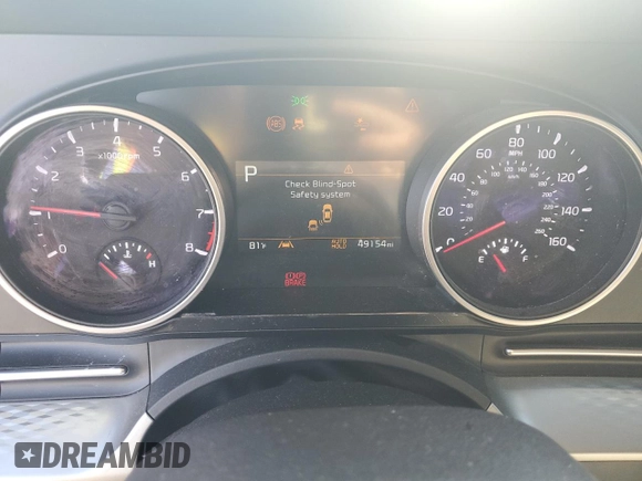 2022 Kia Carnival LXS with VIN KNDNB4H36N6116331, listed as a Copart auction lot 73031854 with 49,154 mi miles and Salvage Title. Bid and sale history available at carsss.com. Image 9.