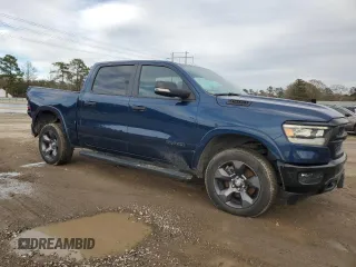 2020 Ram 1500 Big Horn with VIN 1C6SRFFT4LN409233, listed as a Copart auction lot 43318435 with 137,538 mi miles and Salvage Title. Bid and sale history available at carsss.com. Image 4.