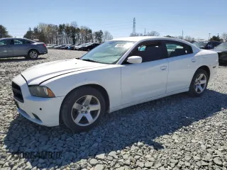 2014 Dodge Charger Police with VIN 2C3CDXAT1EH146630, listed as a Copart auction lot 49868615 with 119,327 mi miles and Salvage Title. Bid and sale history available at carsss.com. Image 1.