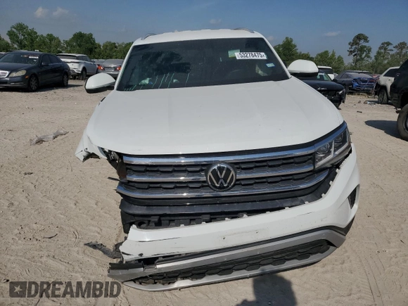 2022 Volkswagen Atlas SE with VIN 1V2WE2CA2NC205111, listed as a Copart auction lot 53278475 with 65,721 mi miles and Salvage title. Bid and sale history available at DreamBid. Image 5.