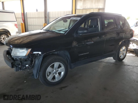 2016 Jeep Compass Sport with VIN 1C4NJCBB4GD603085, listed as a Copart auction lot 55611045 with 132,849 mi miles and Salvage title. Bid and sale history available at DreamBid. Image 1.