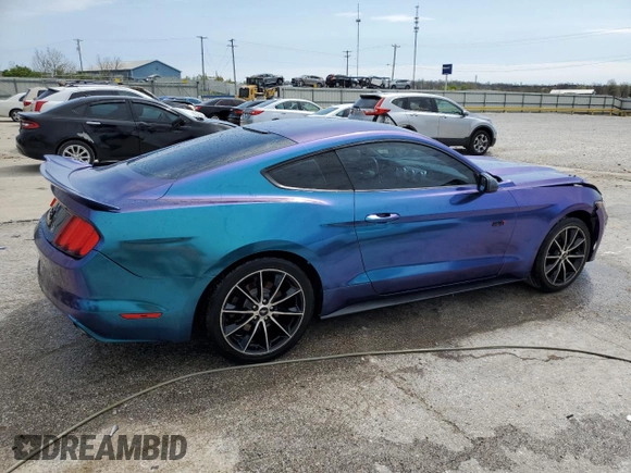 2016 Ford Mustang EcoBoost with VIN 1FA6P8TH2G5305315, listed as a Copart auction lot 52445595 with 96,877 mi miles and Salvage Title. Bid and sale history available at carsss.com. Image 3.