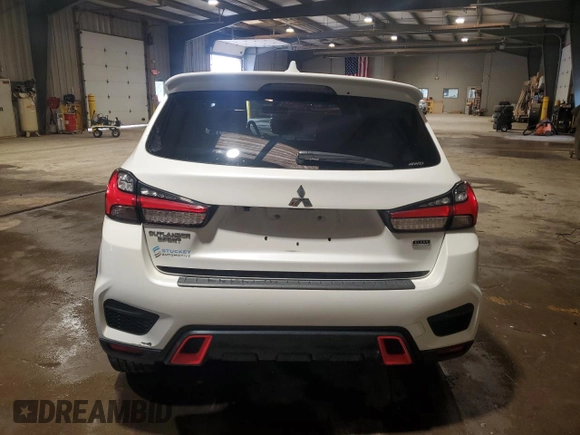 2020 Mitsubishi Outlander Sport ES 2.0 with VIN JA4AR3AU1LU025557, listed as a Copart auction lot 51481865 with 90,792 mi miles and Salvage Title. Bid and sale history available at carsss.com. Image 6.