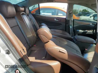2013 Hyundai Genesis 3.8L with VIN KMHGC4DD1DU236807, listed as a Copart auction lot 73821504 with 0 mi miles and Salvage Title. Bid and sale history available at carsss.com. Image 10.