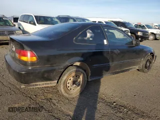 1996 Honda Civic DX with VIN 1HGEJ6121TL075199, listed as a Copart auction lot 89341435 with 320,621 mi miles and Salvage Title. Bid and sale history available at carsss.com. Image 3.