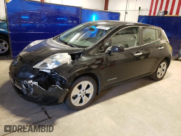 2015 Nissan LEAF SV with VIN 1N4AZ0CP6FC304840, listed as a Copart auction lot 68922892 with 64,953 mi miles. Bid and sale history available at carsss.com. Image 1.