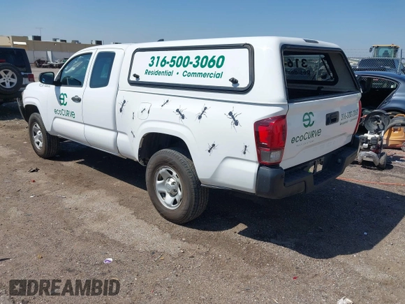 2018 Toyota Tacoma SR with VIN 5TFRX5GNXJX109804, listed as a IAAI auction lot 42055457 with 111,522 mi miles and . Bid and sale history available at DreamBid. Image 3.