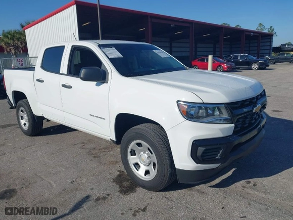 2022 Chevrolet Colorado 2WD Work Truck with VIN 1GCGSBEN4N1316866, listed as a IAAI auction lot 41846128 with 25,300 mi miles. Bid and sale history available at carsss.com. Image 1.