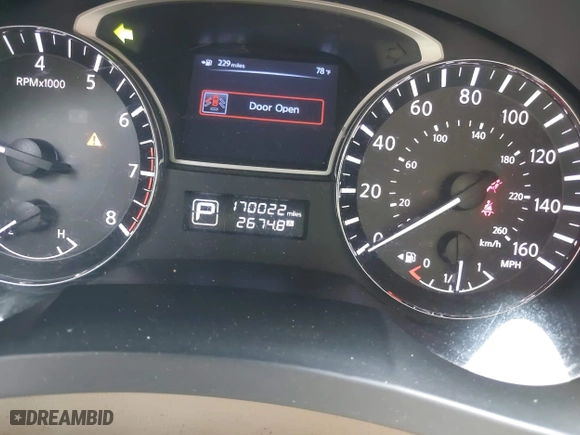 2013 Nissan Altima 3.5 SL with VIN 1N4BL3AP4DN488106, listed as a IAAI auction lot 41904258 with 170,022 mi miles. Bid and sale history available at carsss.com. Image 7.