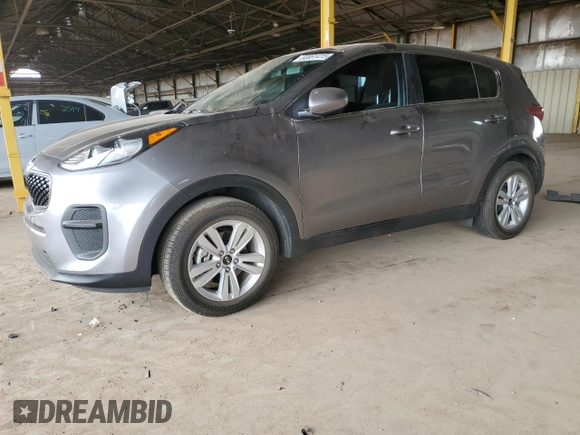 2018 Kia Sportage LX with VIN KNDPM3ACXJ7339726, listed as a Copart auction lot 53061415 with 39,000 mi miles and Salvage Title. Bid and sale history available at carsss.com. Image 1.