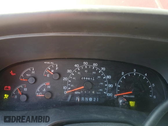 2001 Ford Excursion XLT with VIN 1FMNU41S11EC37131, listed as a Copart auction lot 52446135 with 259,619 mi miles and Clean Title. Bid and sale history available at DreamBid. Image 9.