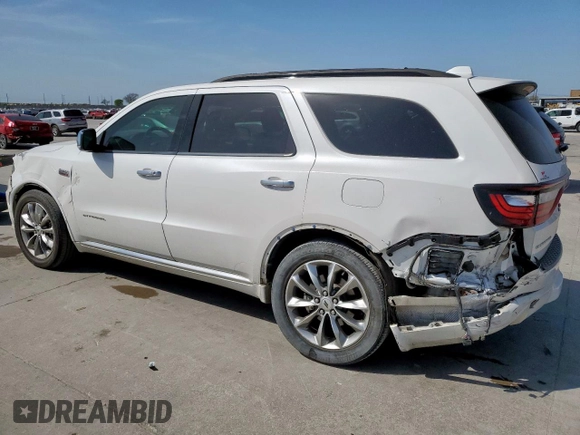 2021 Dodge Durango Citadel with VIN 1C4SDHET0MC641166, listed as a Copart auction lot 50291275 with 101,467 mi miles and Salvage Title. Bid and sale history available at DreamBid. Image 2.
