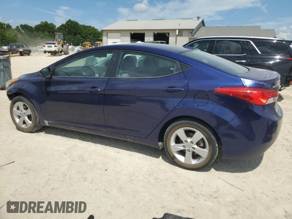2013 Hyundai Elantra GLS with VIN 5NPDH4AE9DH281672, listed as a Copart auction lot 61760935 with 74,730 mi miles and Salvage title. Bid and sale history available at DreamBid. Image 2.