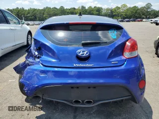 2014 Hyundai Veloster Turbo with VIN KMHTC6AE4EU199468, listed as a Copart auction lot 65734414 with 156,354 mi miles and Salvage Title. Bid and sale history available at carsss.com. Image 6.