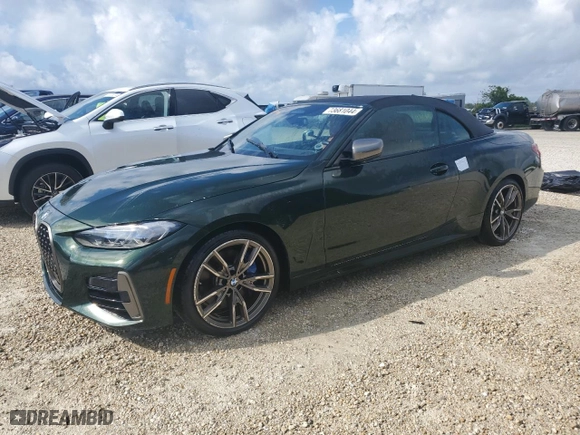 2024 BMW 4 Series M440i xDrive with VIN WBA63AT00RCN69913, listed as a Copart auction lot 73681044 with 0 mi miles and Non Repairable. Bid and sale history available at carsss.com. Image 1.
