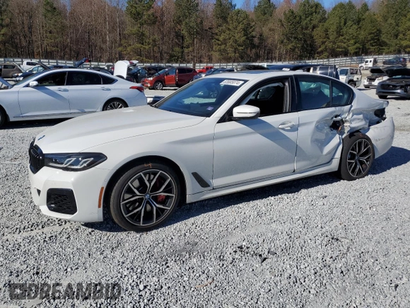 2023 BMW 5 Series 540i xDrive with VIN WBA73BJ07PWY20967, listed as a Copart auction lot 83665074 with Not Provided miles and Salvage Title. Bid and sale history available at carsss.com. Image 1.
