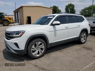 2021 Volkswagen Atlas SE z VIN 1V2HR2CA2MC539957, wystawiony jako Copart lot #60367725 z przebiegiem 117 071 mil mil oraz Szkoda całkowita • Salvage title. Historia ofert i sprzedaży dostępna na DreamBid. Obrazek 1.