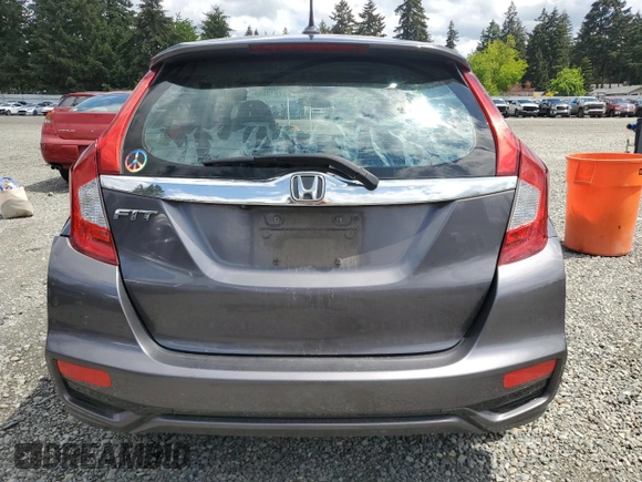 2018 Honda Fit EX-L with VIN 3HGGK5H93JM722376, listed as a Copart auction lot 57913595 with 75,714 mi miles and Salvage title. Bid and sale history available at DreamBid. Image 6.