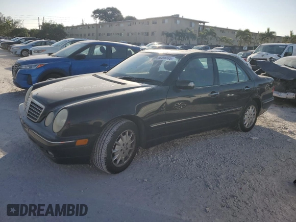 2002 Mercedes-Benz E-Class with VIN WDBJF82J42X064476, listed as a Copart auction lot 88268595 with 75,498 mi miles and Clean Title. Bid and sale history available at carsss.com. Image 1.