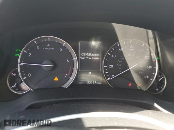 2019 Lexus RX 350 with VIN 2T2ZZMCAXKC130137, listed as a Copart auction lot 53807485 with 53,117 mi miles and Salvage title. Bid and sale history available at DreamBid. Image 9.