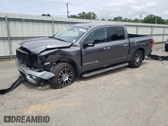 2020 Nissan Titan Platinum Reserve z VIN 1N6AA1EF1LN508633, wystawiony jako Copart lot #54740695 z przebiegiem 50 022 mil mil oraz Szkoda całkowita • Salvage title. Historia ofert i sprzedaży dostępna na DreamBid. Obrazek 1.