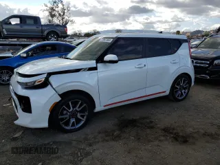 2021 Kia Soul GT-Line with VIN KNDJ63AU4M7744073, listed as a Copart auction lot 77867864 with 67,436 mi miles and Salvage Title. Bid and sale history available at DreamBid. Image 1.