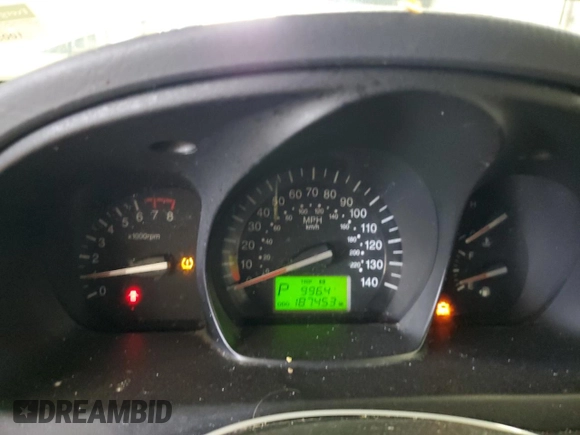2009 Kia Spectra EX with VIN KNAFE221495654137, listed as a Copart auction lot 55777665 with 187,453 mi miles and Clean Title. Bid and sale history available at DreamBid. Image 9.