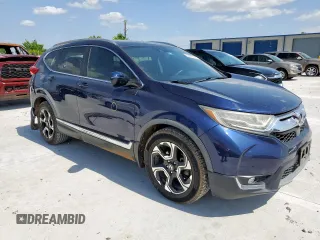 2018 Honda CR-V Touring with VIN 7FARW1H91JE026094, listed as a Copart auction lot 59942445 with 150,329 mi miles and Salvage title. Bid and sale history available at DreamBid. Image 4.