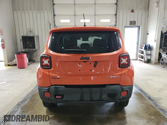 2015 Jeep Renegade Trailhawk with VIN ZACCJBCTXFPB80067, listed as a Copart auction lot 64927985 with Not provided miles and Salvage title. Bid and sale history available at DreamBid. Image 6.