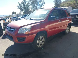 2009 Kia Sportage LX with VIN KNDJF724597592866, listed as a IAAI auction lot 41824359 with 138,578 mi miles. Bid and sale history available at carsss.com. Image 2.