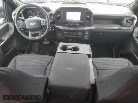 2023 Ford F-150 XL with VIN 1FTEX1EP9PKG19692, listed as a Copart auction lot 55989675 with 26,778 mi miles and Salvage title. Bid and sale history available at DreamBid. Image 8.